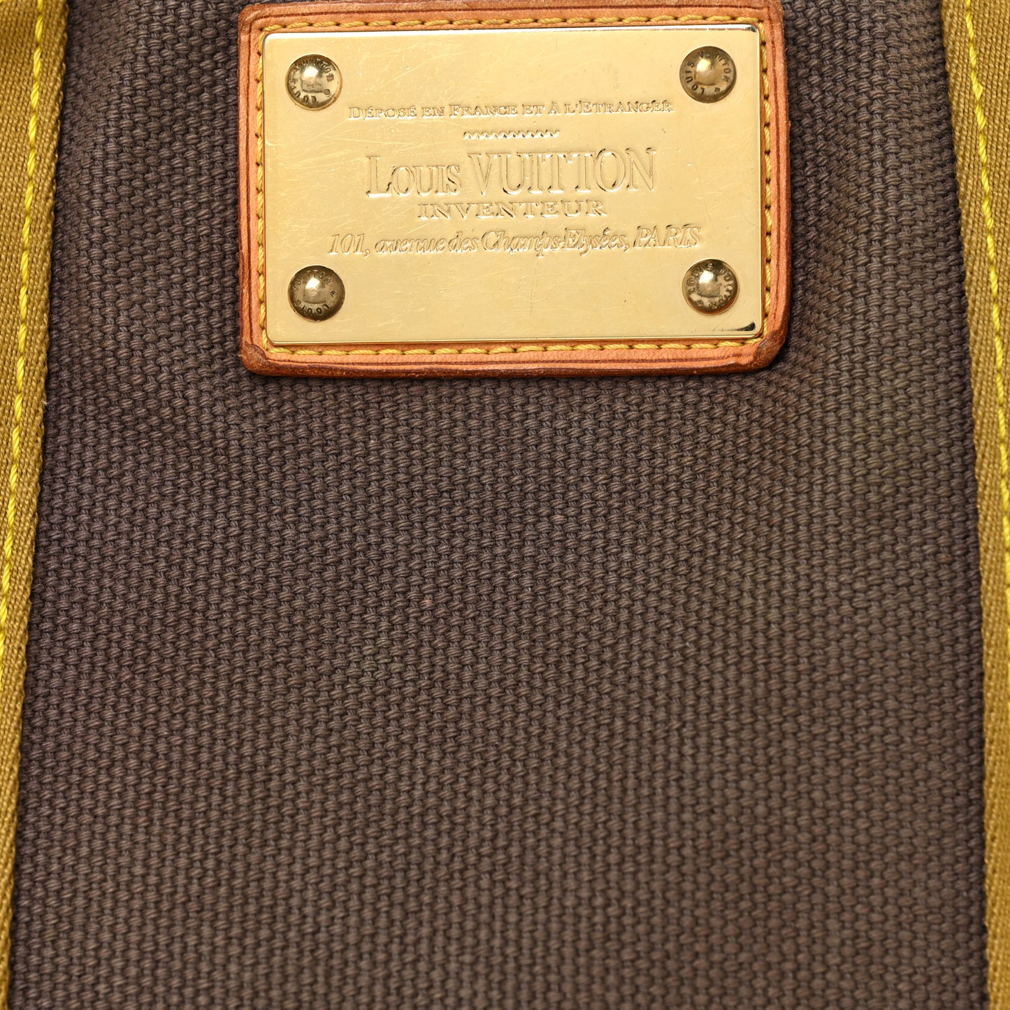 Toile Antigua Cabas MM Brown Kaki