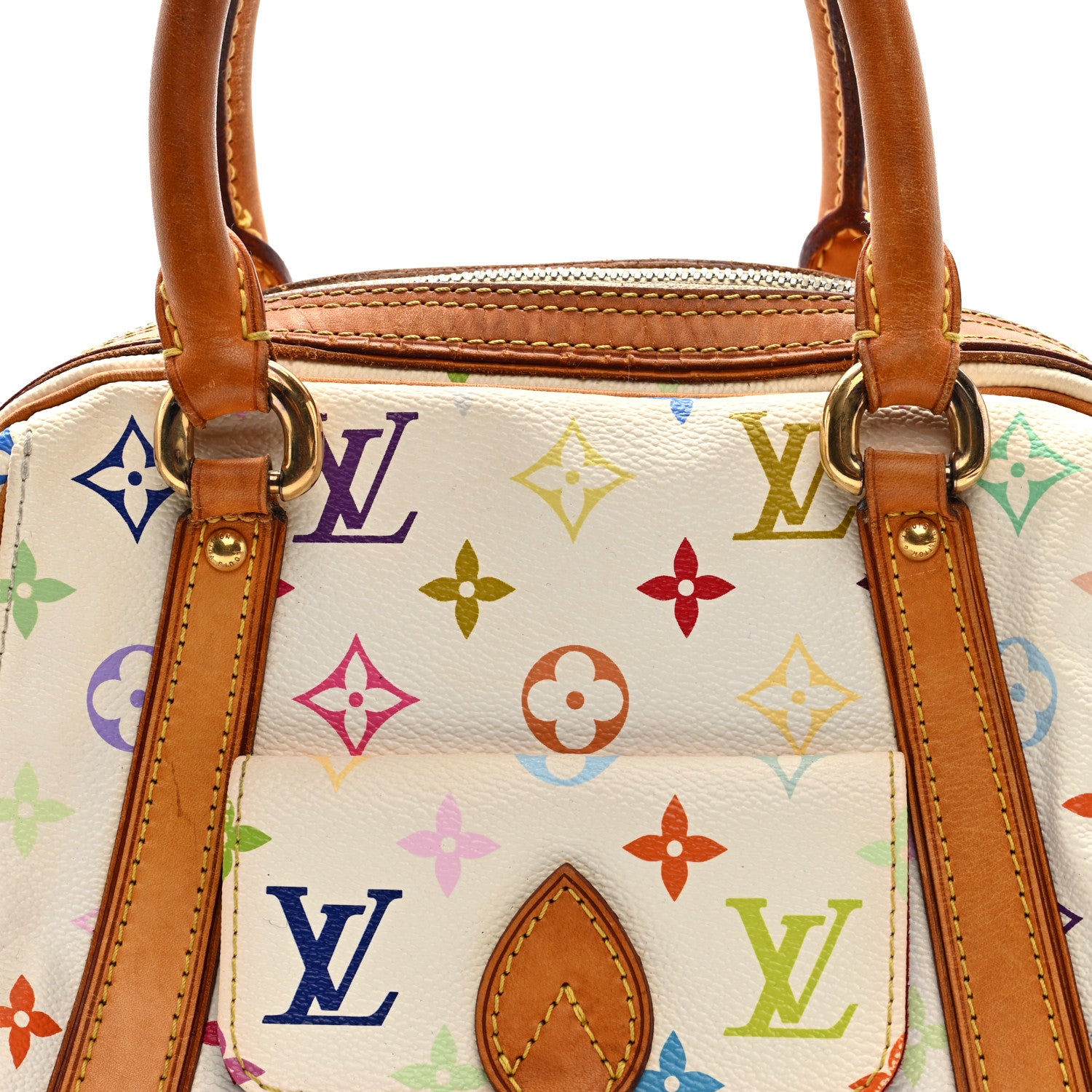 Louis Vuitton Monogram Multicolor Priscilla White 7 of 9