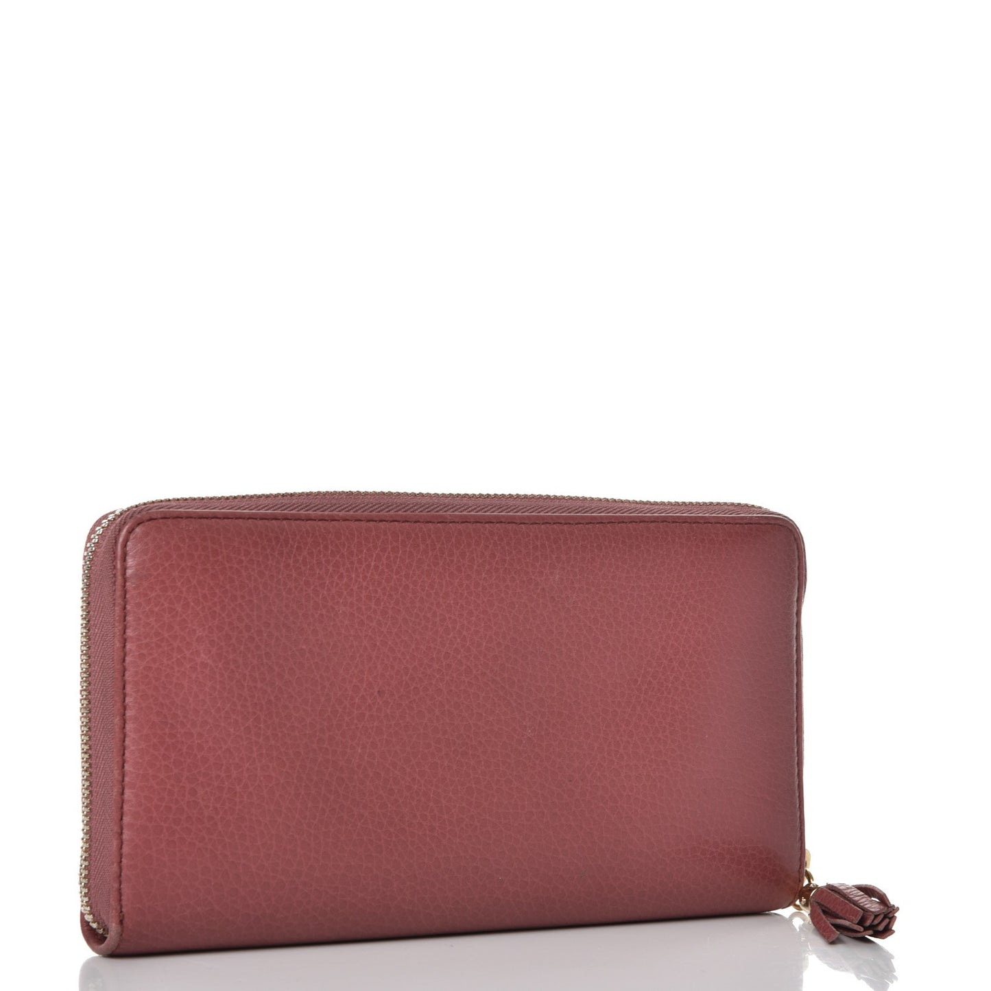 Pebbled Calfskin Soho Zip Around Wallet Peonia Flower