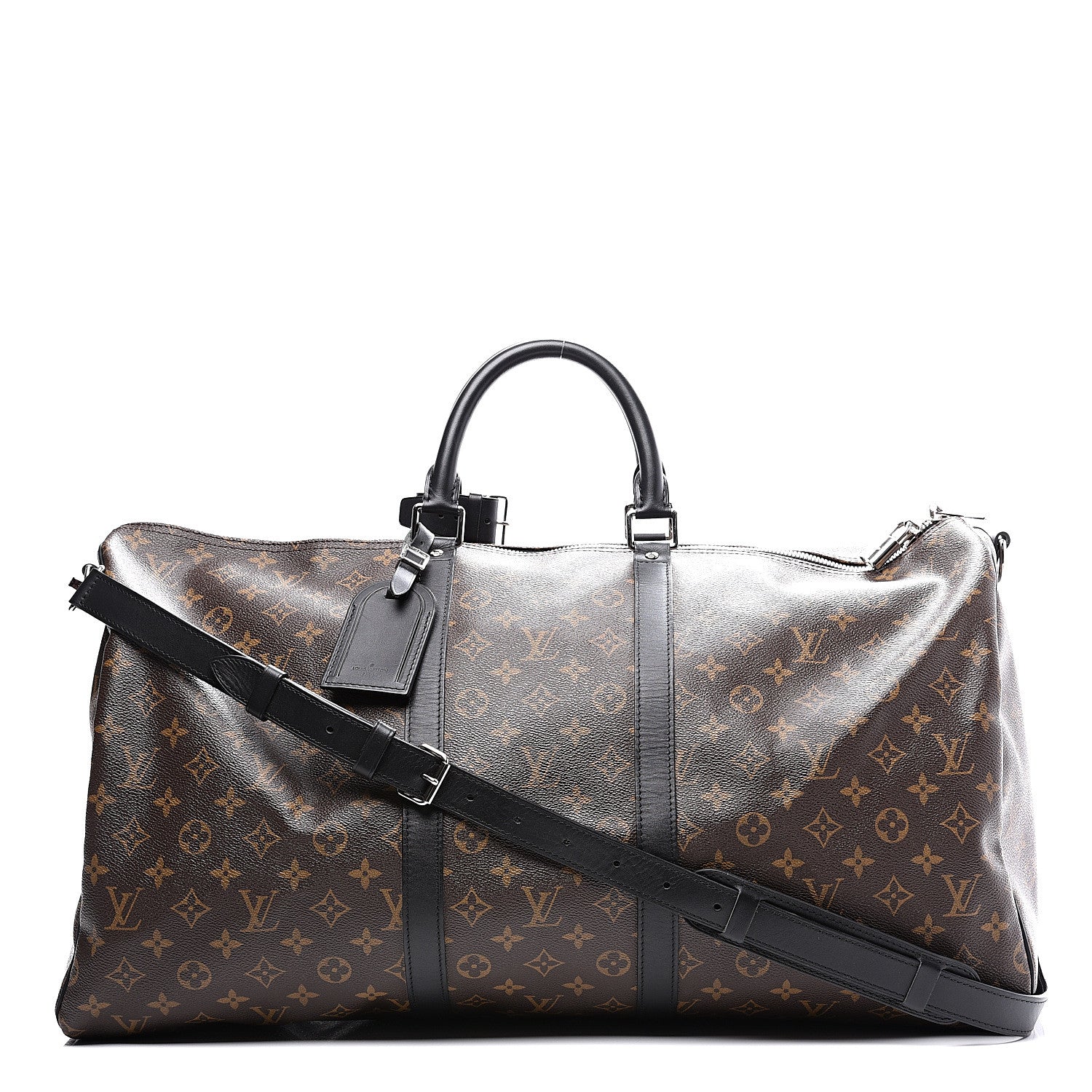 Louis Vuitton Monogram Macassar Keepall Bandouliere 55 1 of 14