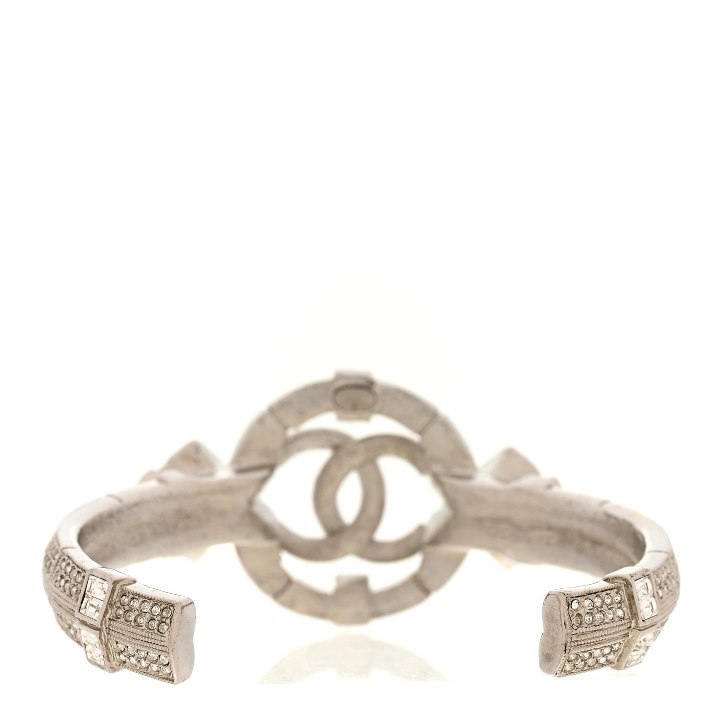 Crystal CC Cuff Silver Blue