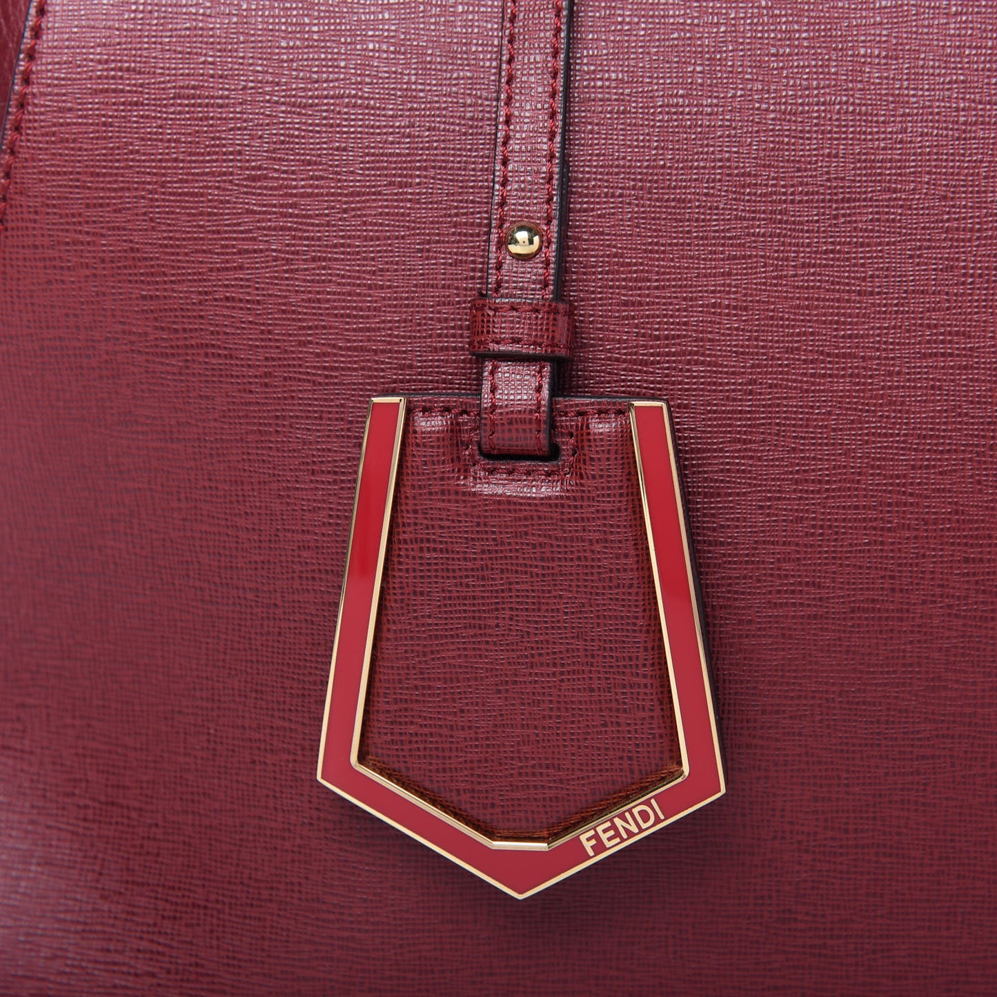 Vitello Elite Regular 2Jours Tote Rosso Scuro Ciliegia