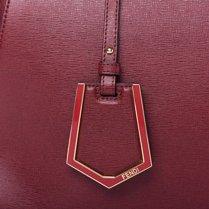 Fendi Vitello Elite Regular 2Jours Tote Rosso Scuro Ciliegia 10 of 10