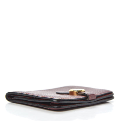Hermes Togo Dogon Card Case Rouge H 3 of 6