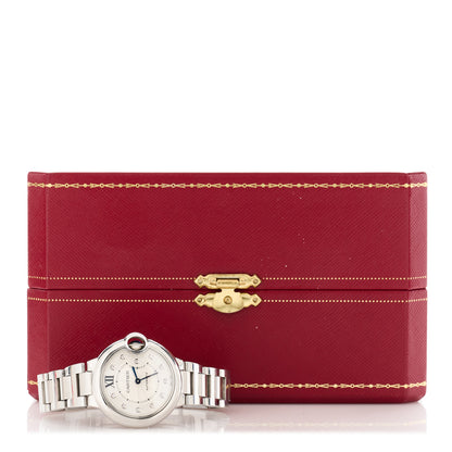 Cartier Stainless Steel Diamond 33mm Ballon Bleu De Cartier Automatic Watch 5 of 5