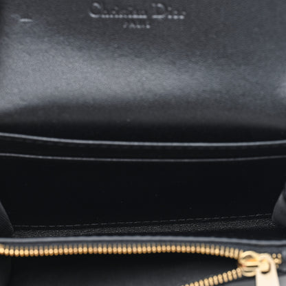 Christian Dior Lambskin Cannage My Dior Glycine Wallet Black 5 of 6