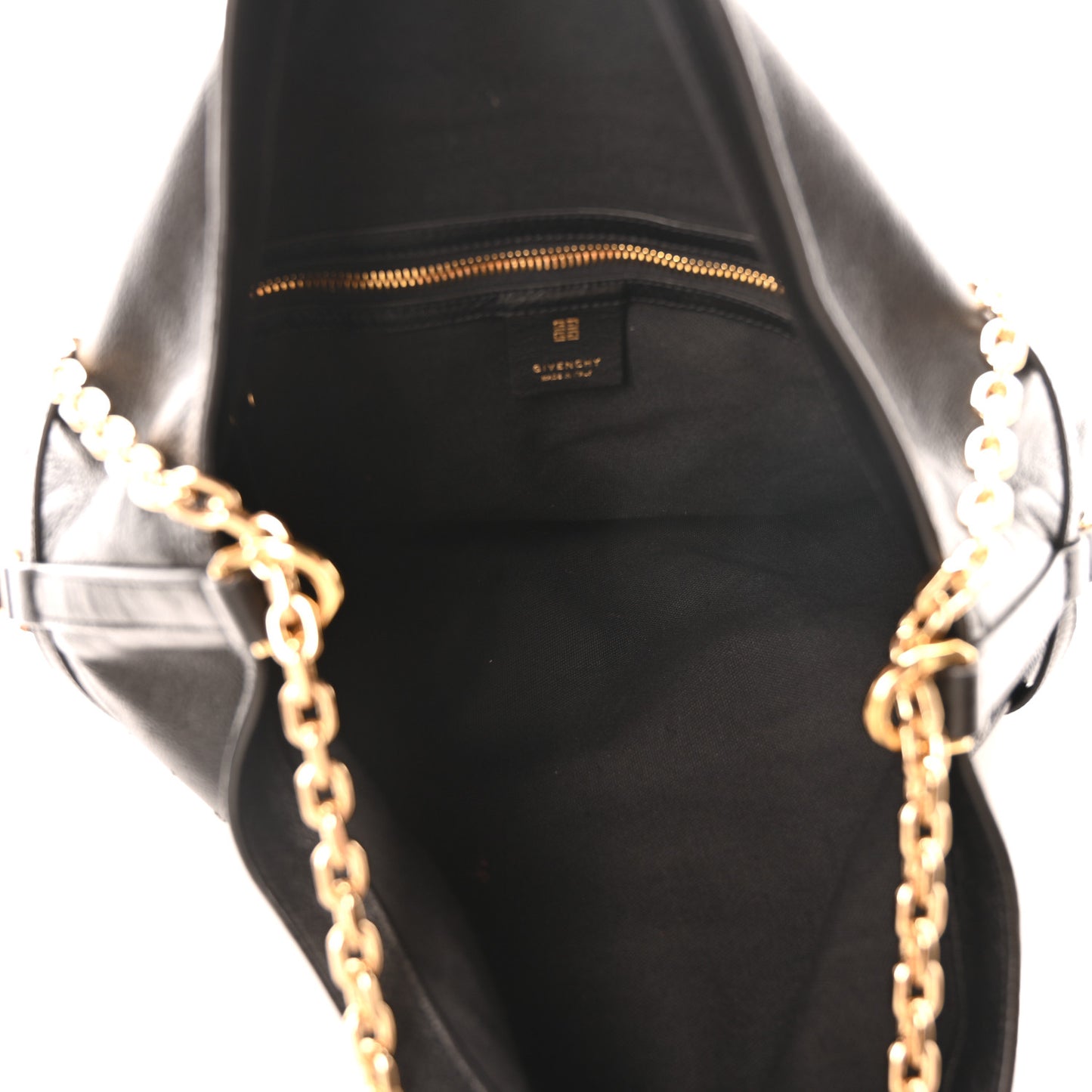 Tumbled Calfskin Medium Voyou Bag Black