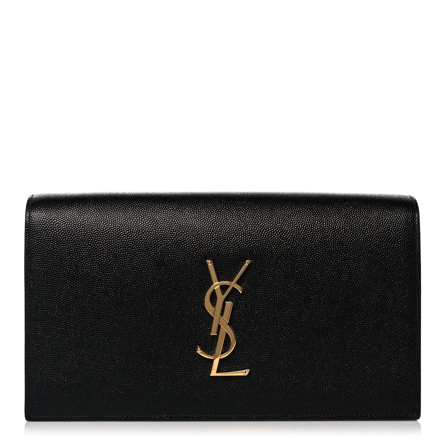 Grain De Poudre Classic Monogram Kate Clutch Black
