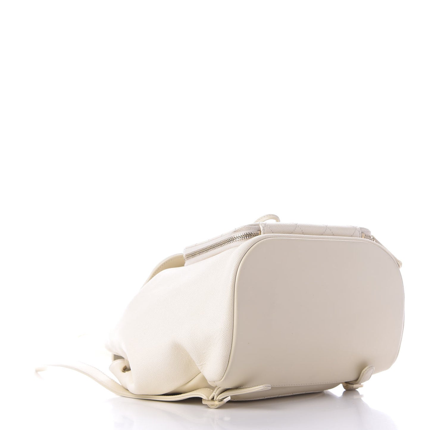 Caviar Quilted Business Affinity Backpack White