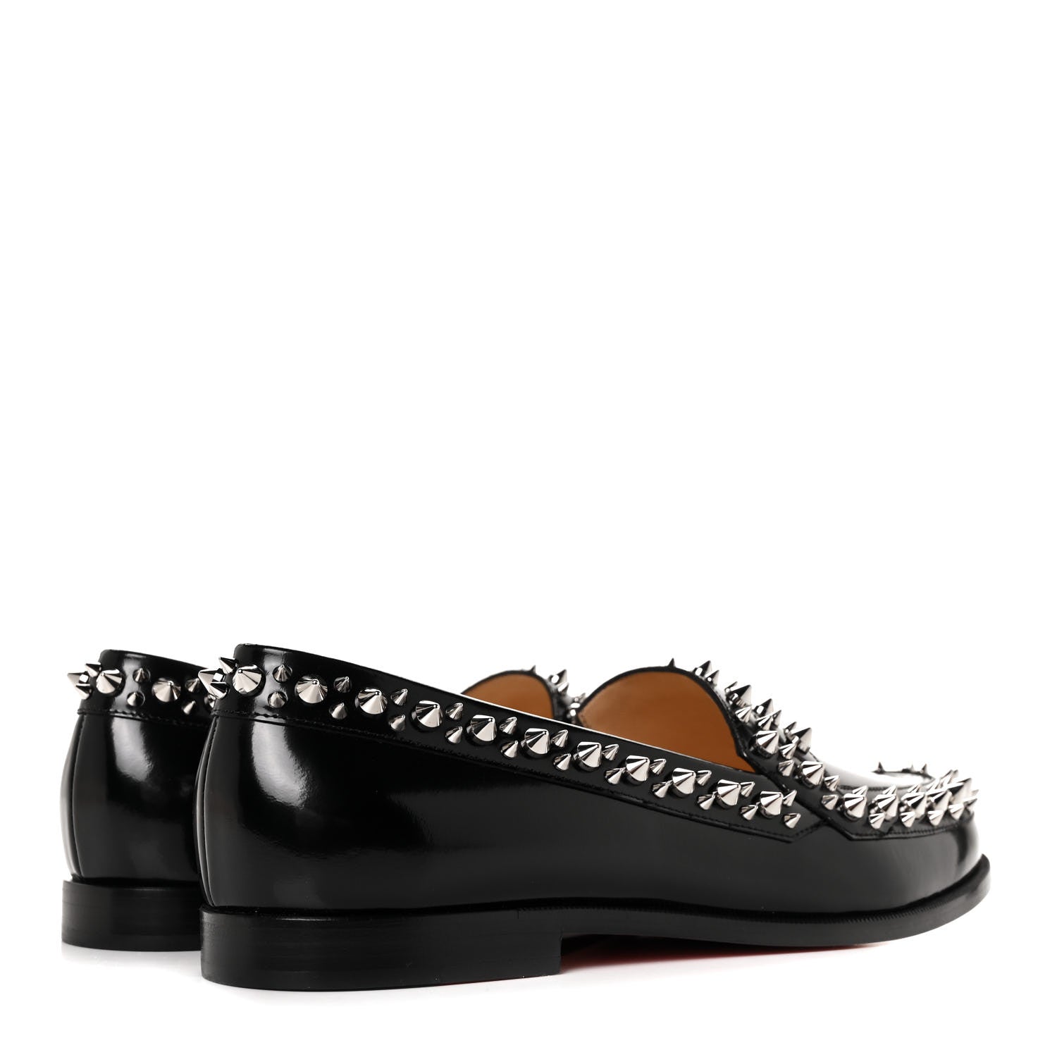 Christian Louboutin Patent Calfskin Spikes Mattia Loafers 40.5 Black 4 of 8