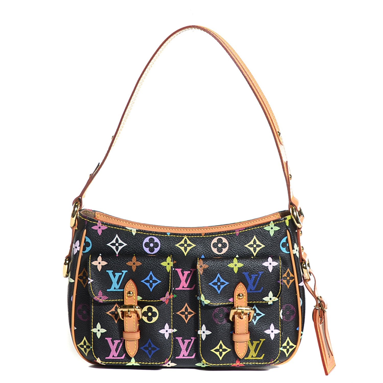 Louis Vuitton Monogram Multicolor Lodge PM Black 3 of 9