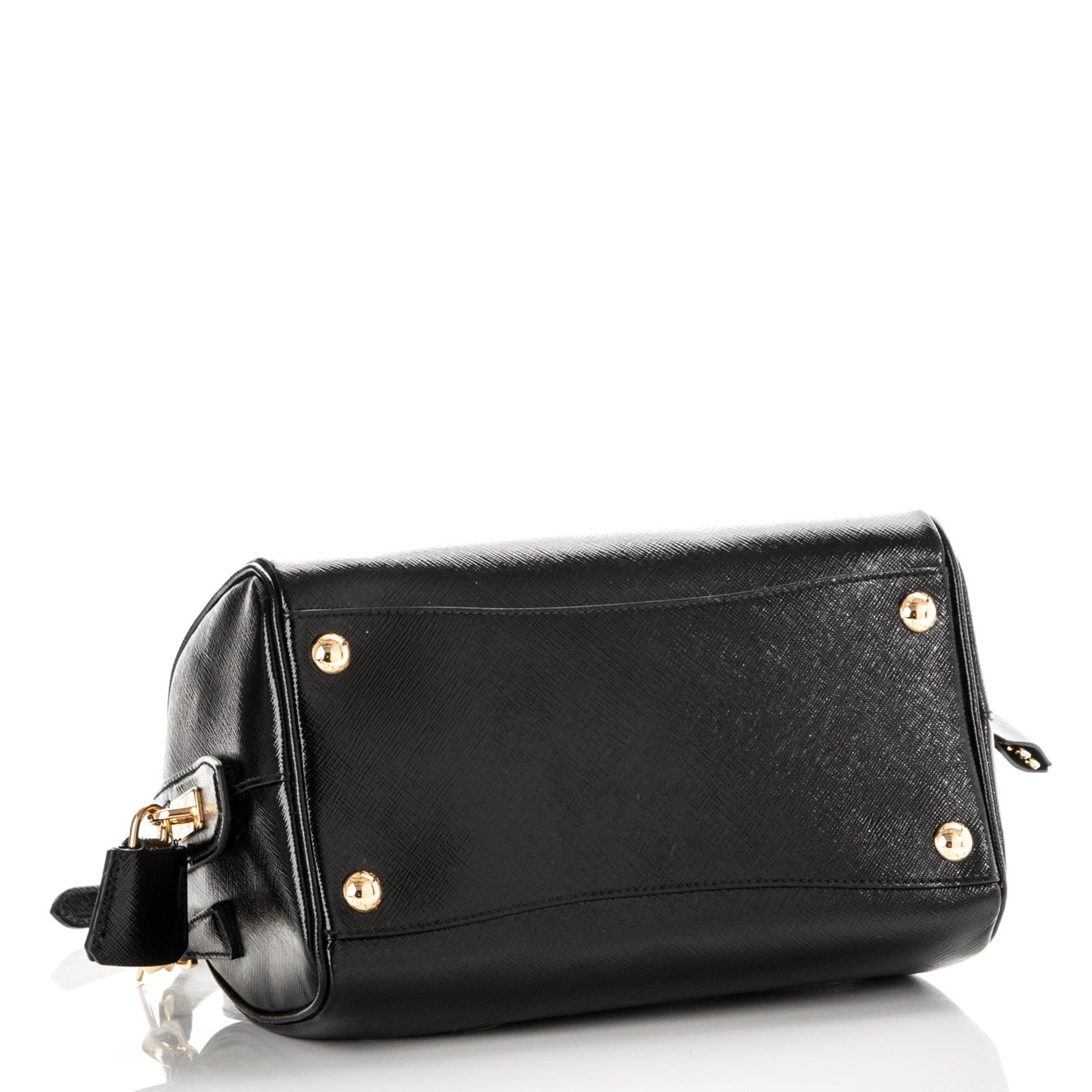 Saffiano Vernice Petite Bowler Black