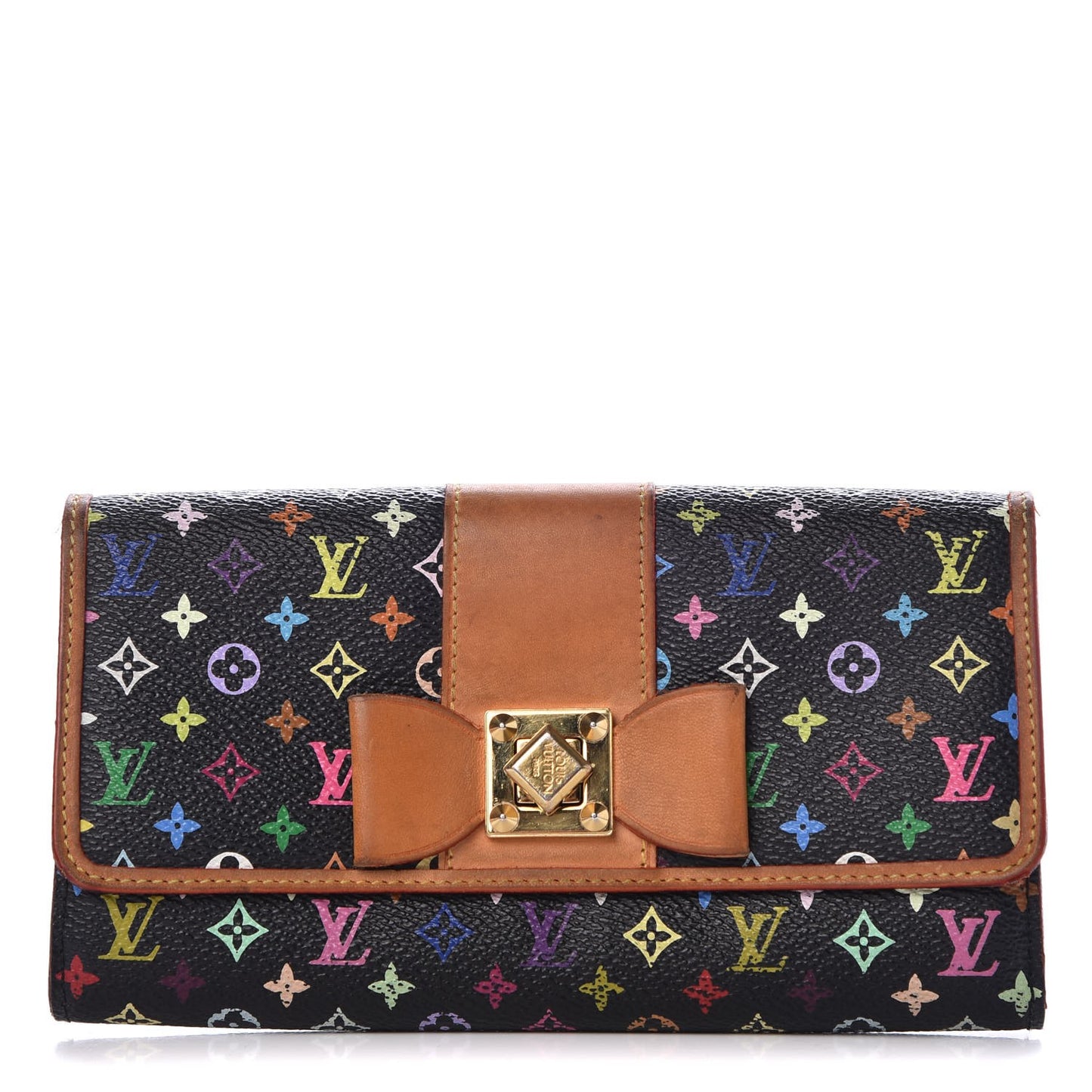 Monogram Multicolor Sarah Noeud Wallet Black Grenade