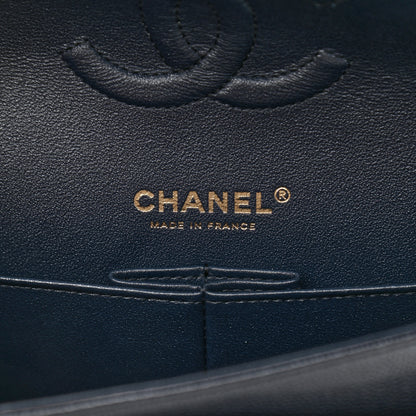 Chanel Caviar Quilted Medium Double Flap Navy 6 of 12