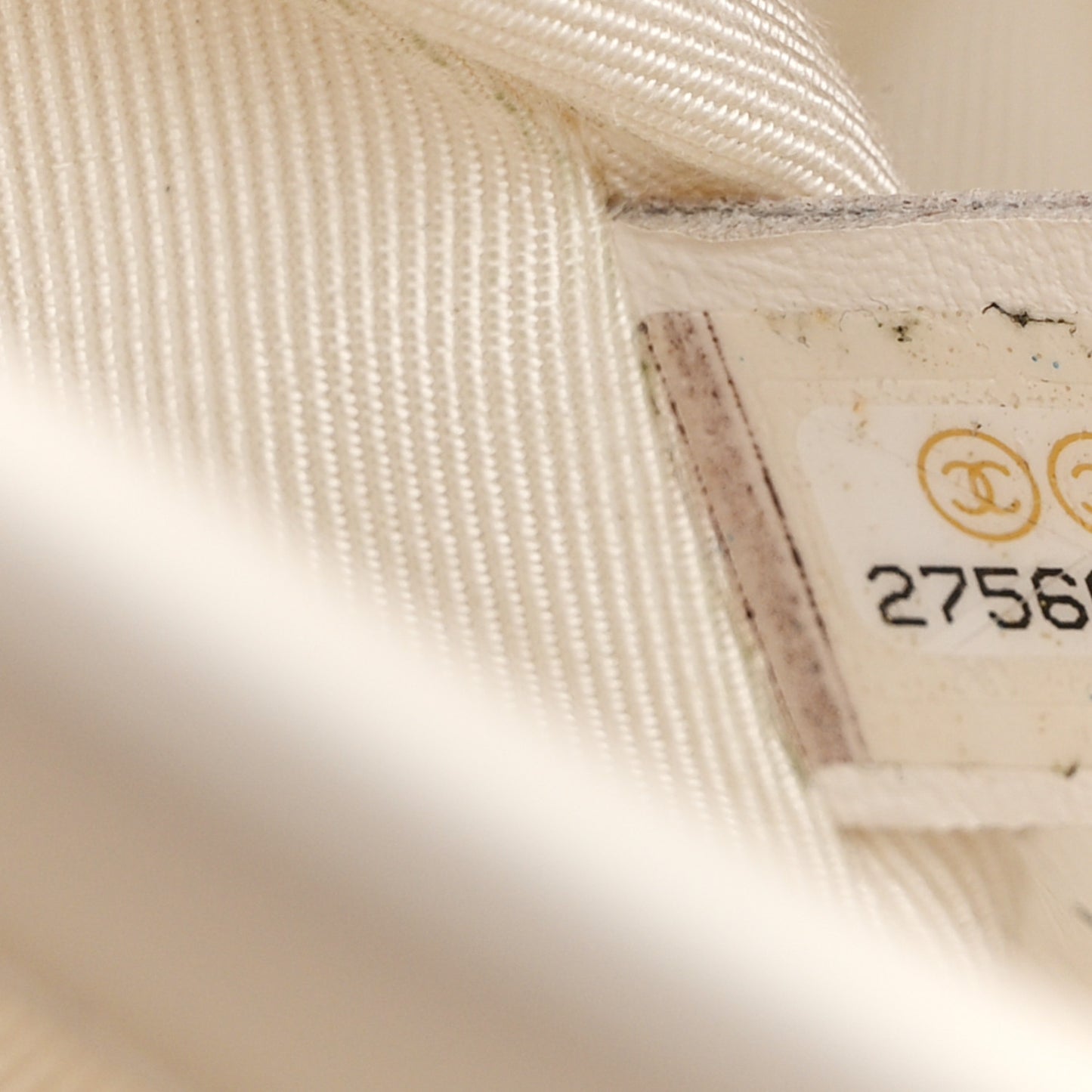 Calfskin Stitched Large Flap White
