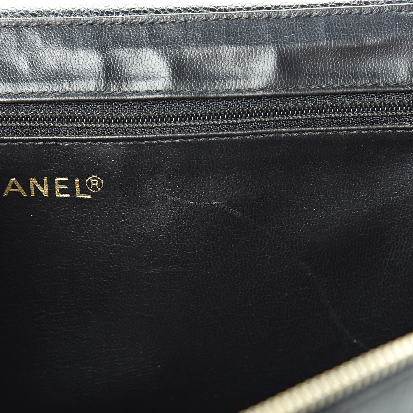 Caviar Quilted Vanity Train Case Shoulder Bag Black