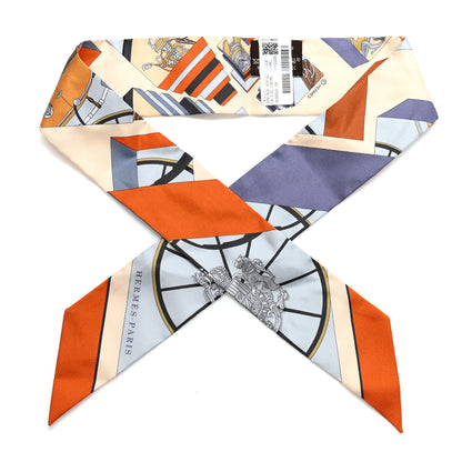 Hermes Silk Springs Springs Bague Twilly Ciel Creme Caramel 1 of 4