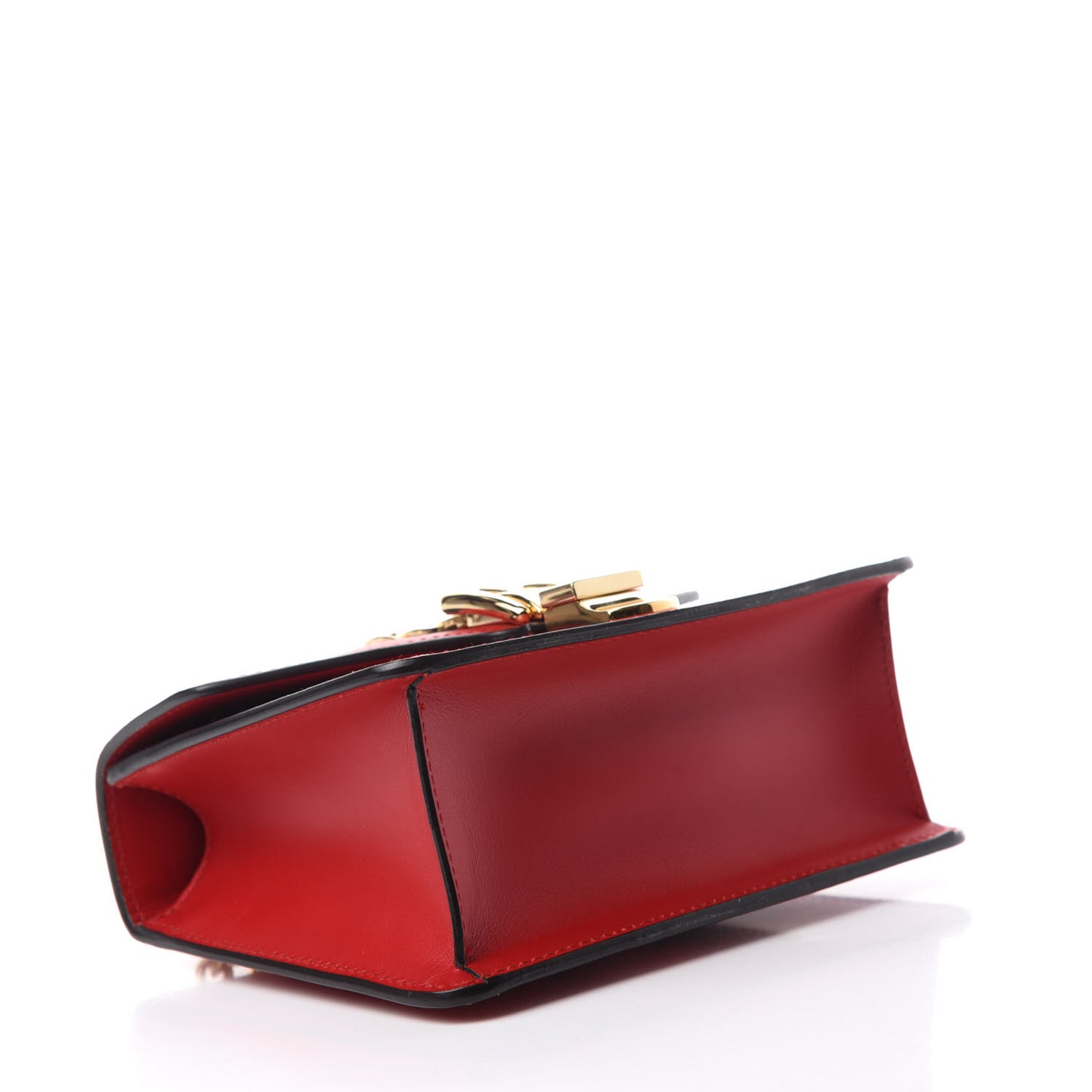 Calfskin Mini Sylvie Chain Shoulder Bag Hibiscus Red