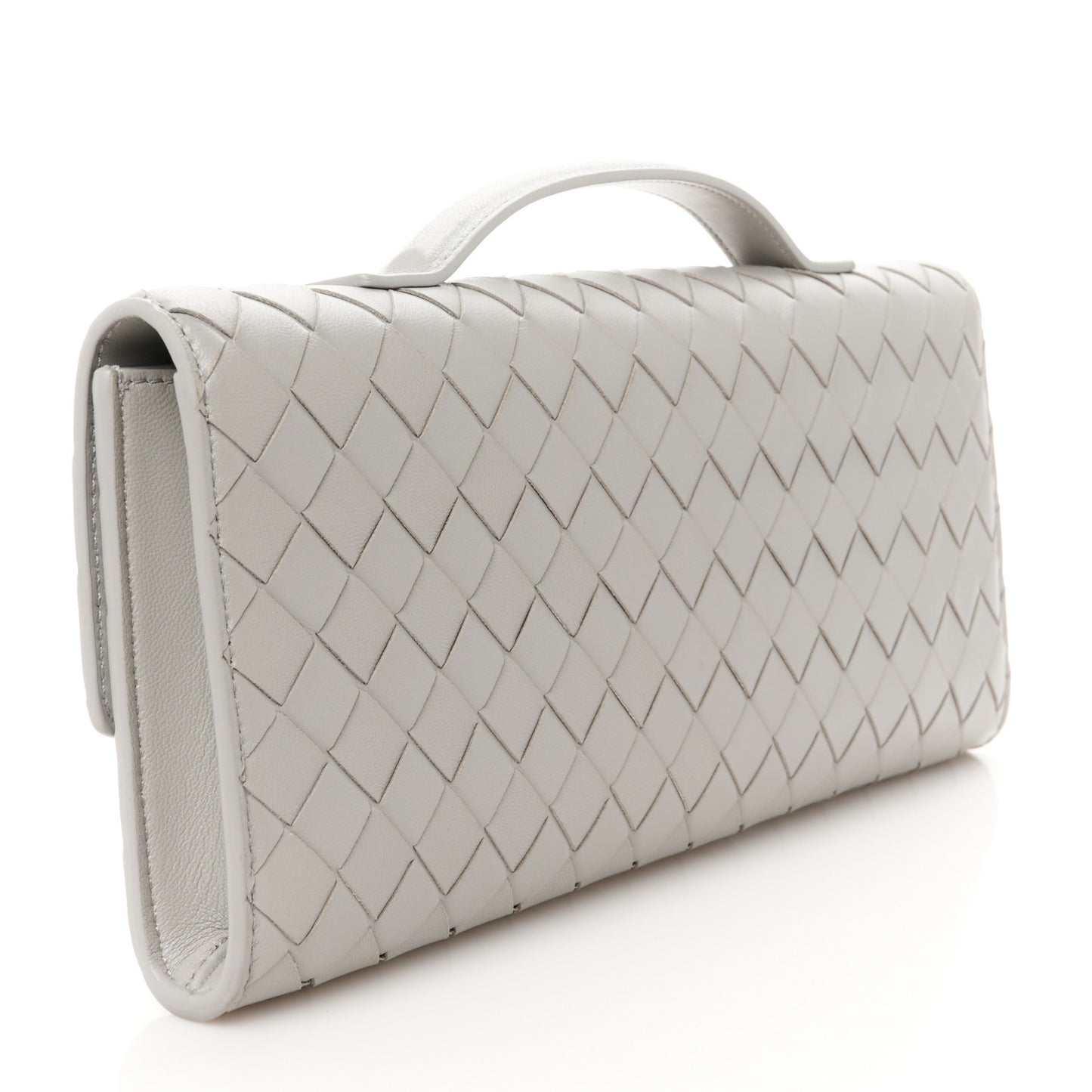 Nappa Intrecciato Long Andiamo Top Handle Sterling