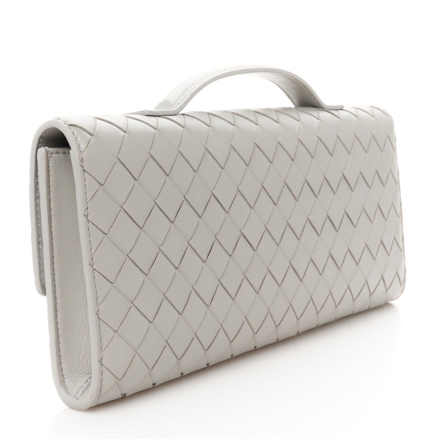 Bottega Veneta Nappa Intrecciato Long Andiamo Top Handle Sterling 3 of 9