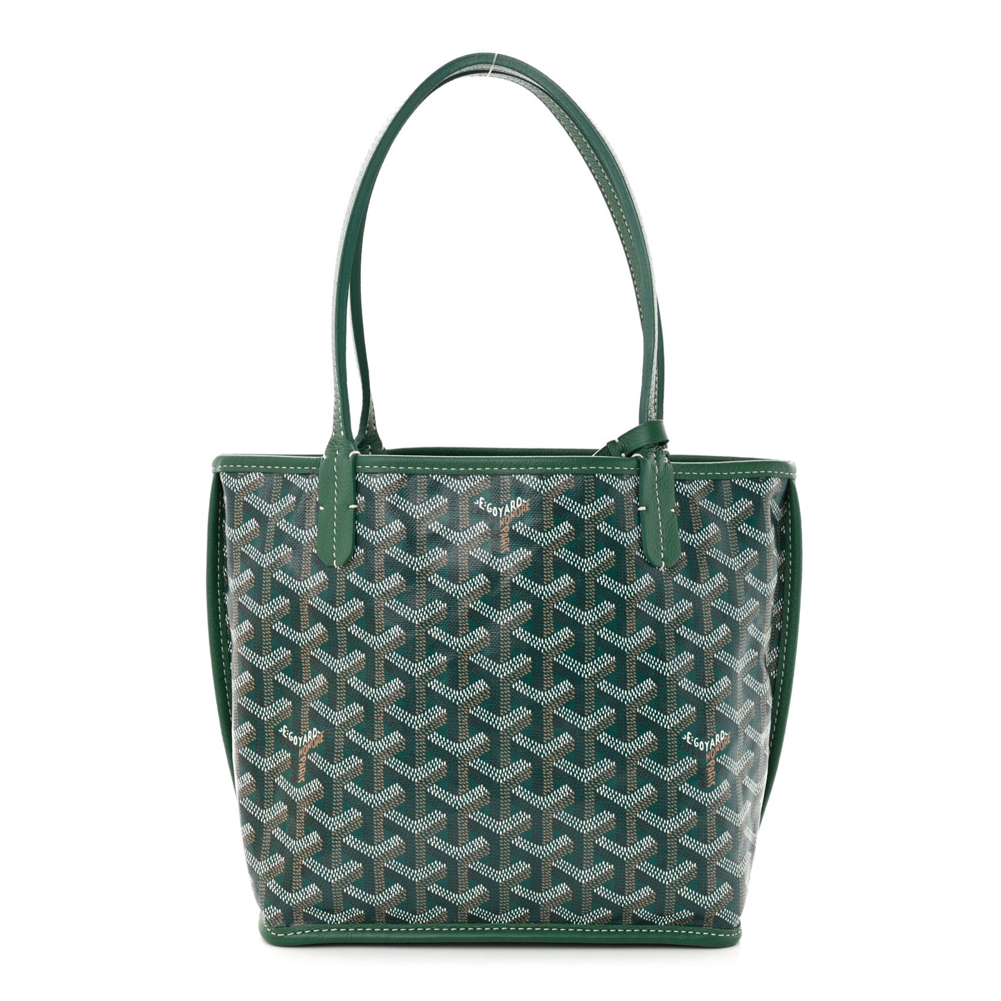 Goyardine Reversible Mini Anjou Green