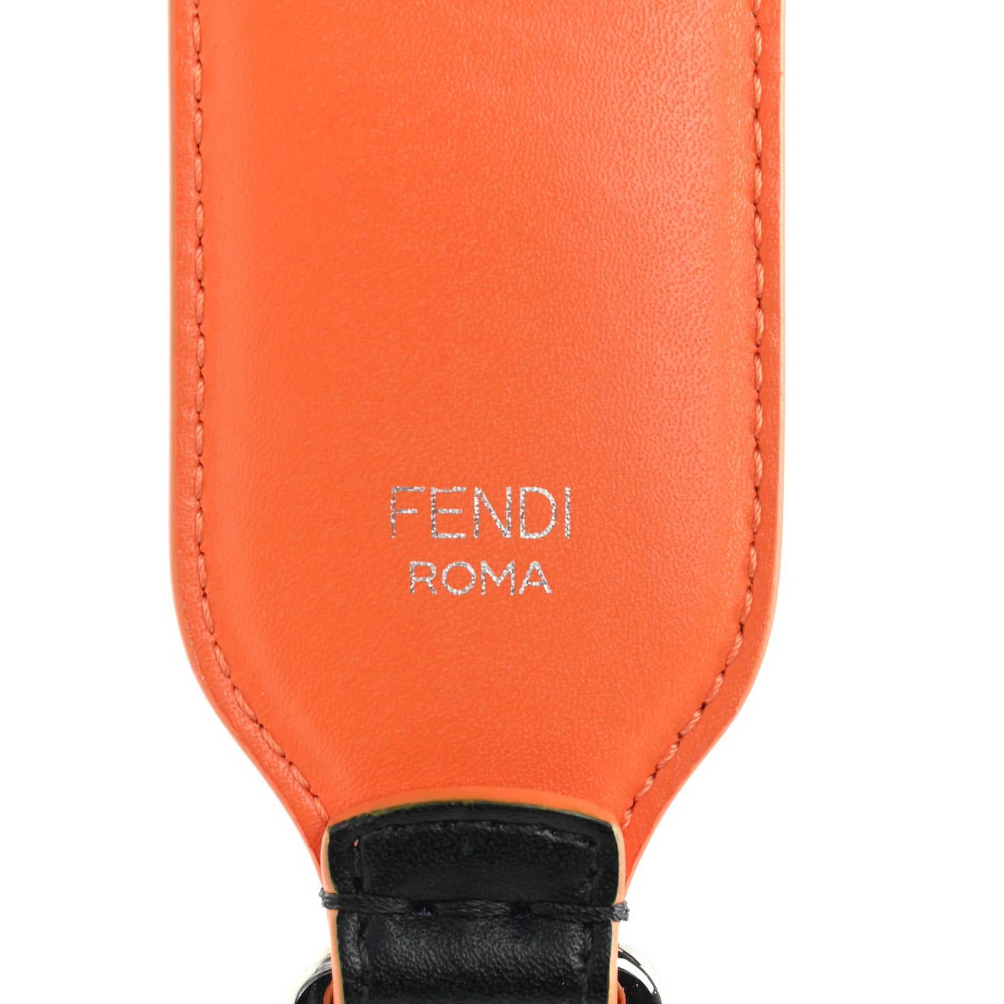 Calfskin S Studded Strap You Orange