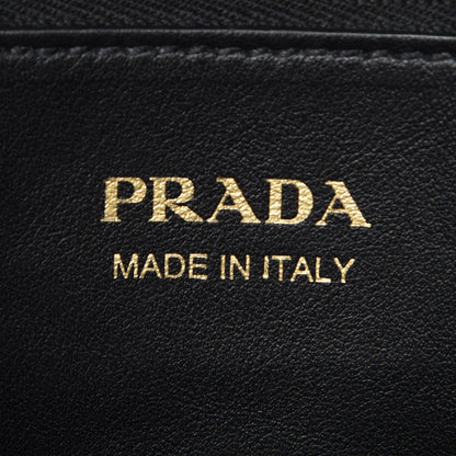 Prada Saffiano Cuir Calfskin Medium Monochrome Top Handle Tote Black 7 of 7