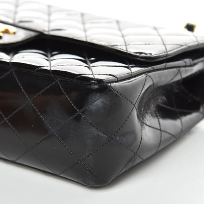 Chanel Patent Quilted Medium Double Flap Black 9 of 18
