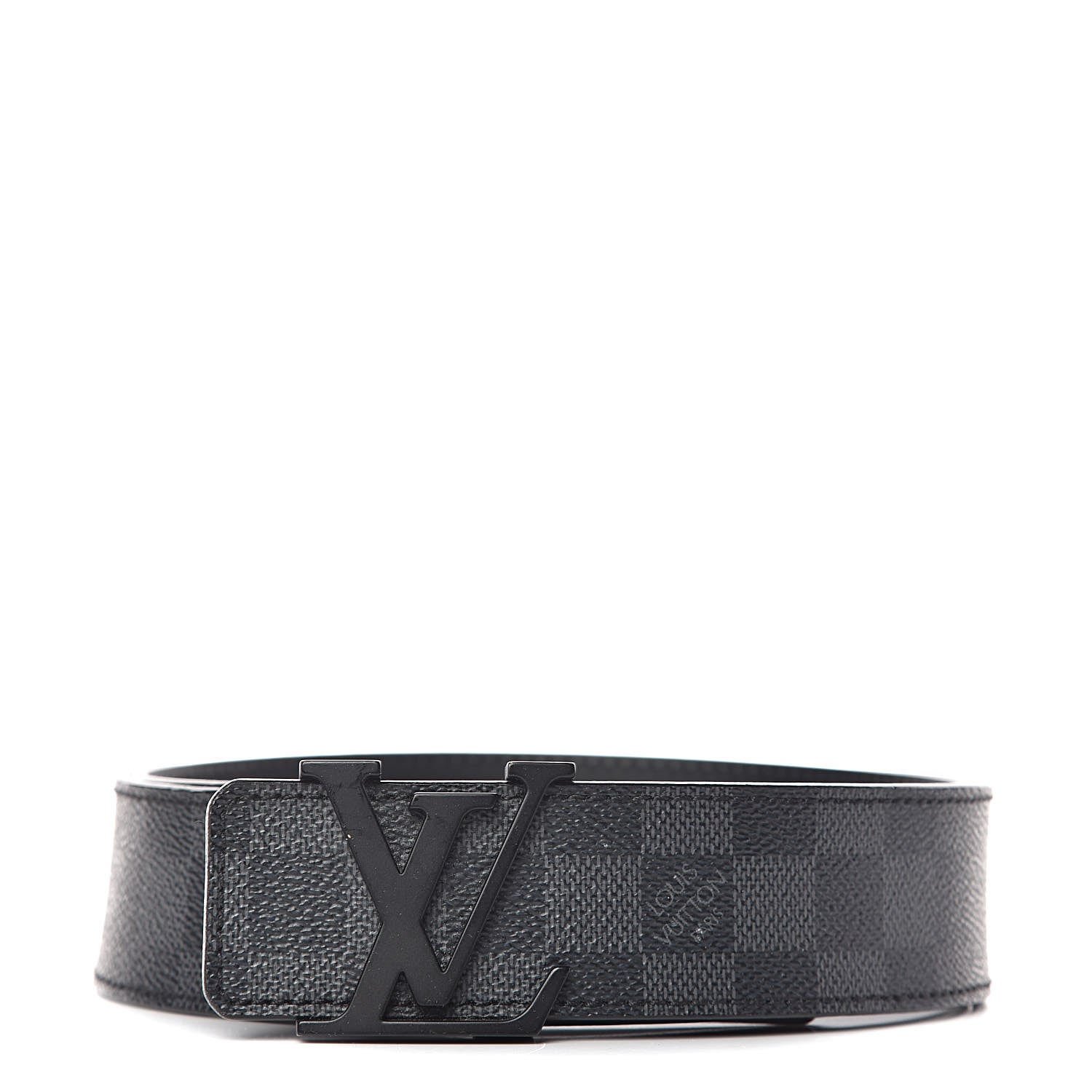 Louis Vuitton Damier Graphite LV Initiales Belt 95 38 1 of 8