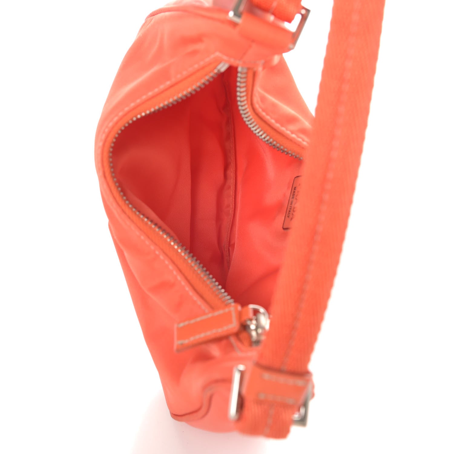 Prada Tessuto Nylon Sport Shoulder Bag Orange 5 of 10