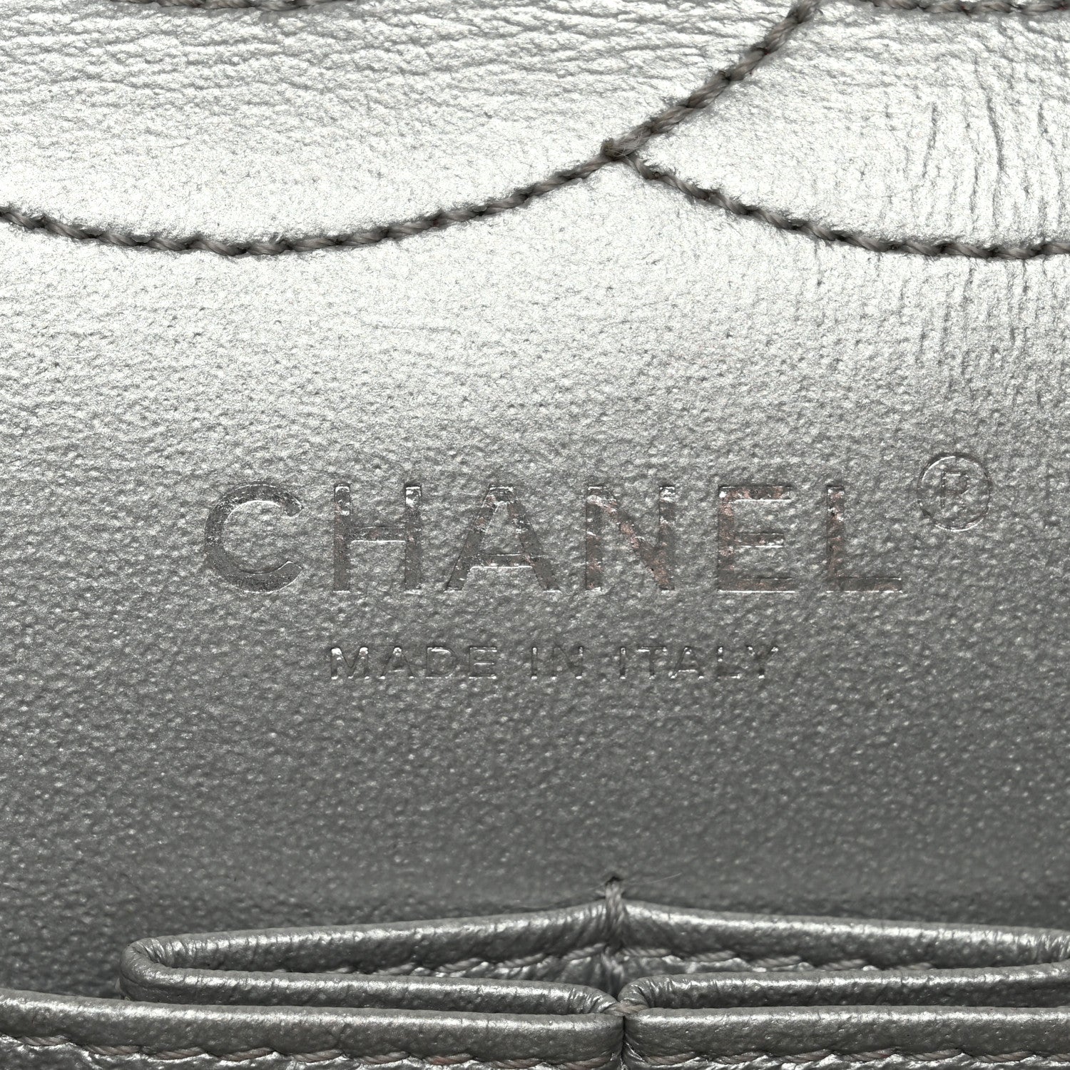 Chanel Metallic Aged Calfskin Quilted 2.55 Reissue 226 Flap Silver 15 of 34