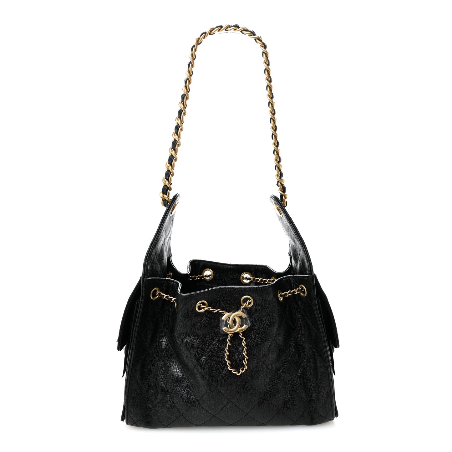 Caviar Quilted Small Chanel 25 Handbag Black