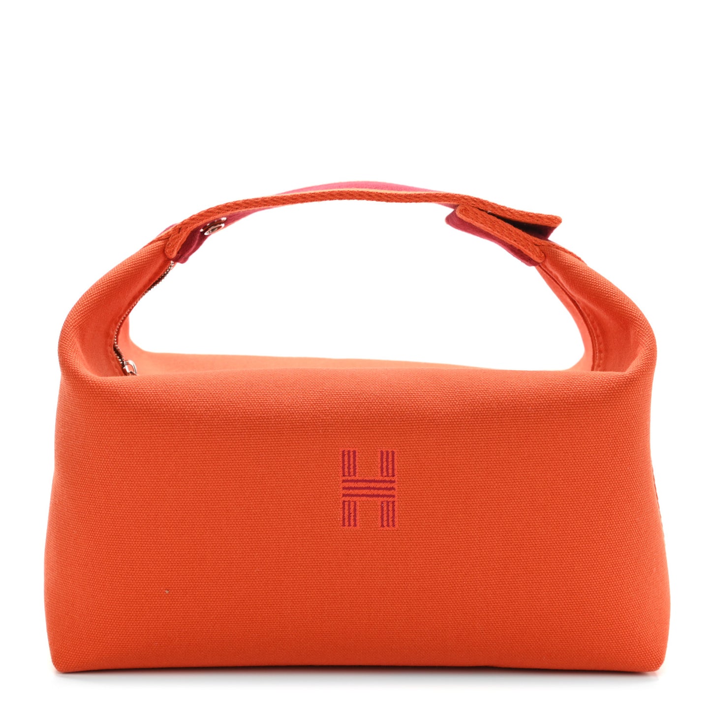 Canvas Large Bride-A-Brac Pouch Orange Feu Burgundy