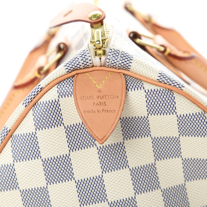 Louis Vuitton Damier Azur Speedy 30 7 of 10