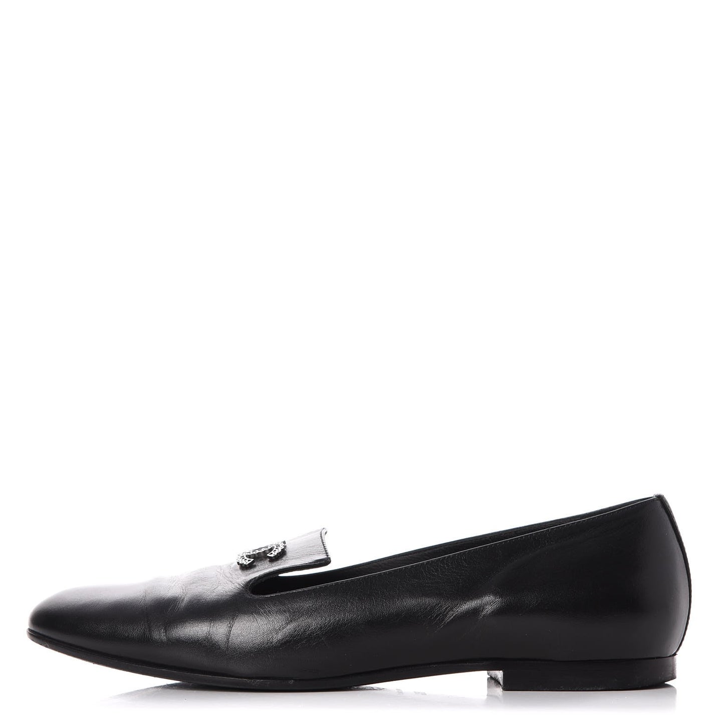 Lambskin CC Loafers 36.5 Black