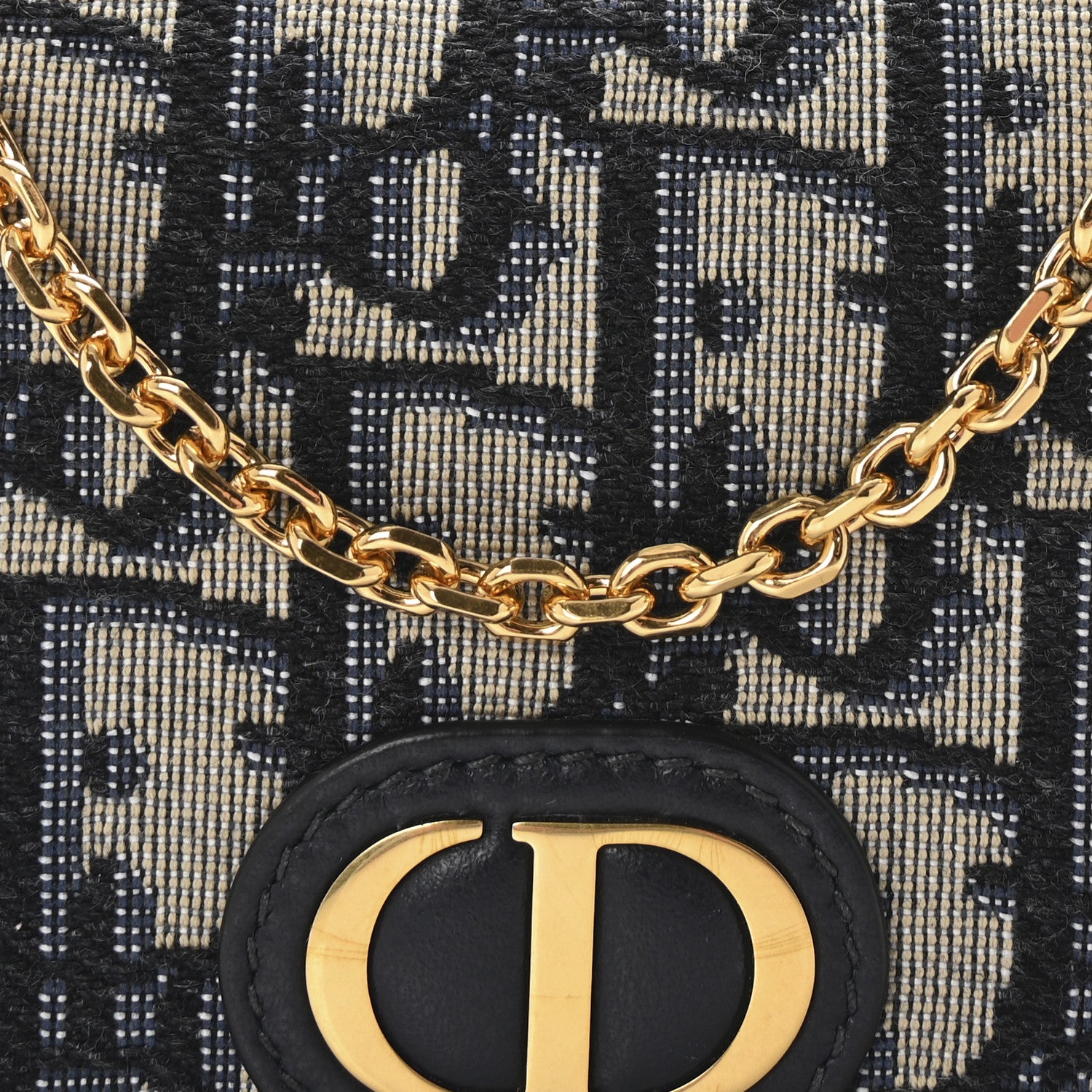 Christian Dior Oblique 30 Montaigne 2-In-1 Pouch Blue 8 of 11