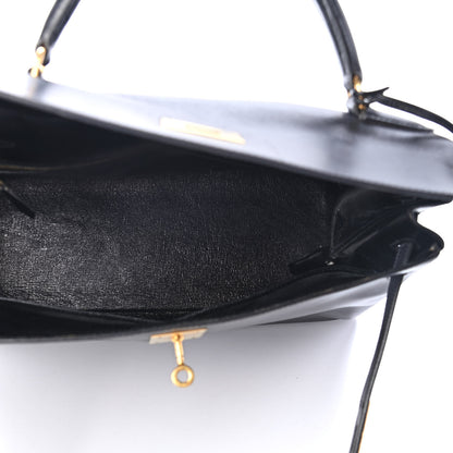 Hermes Box Kelly Retourne 32 Black 4 of 9