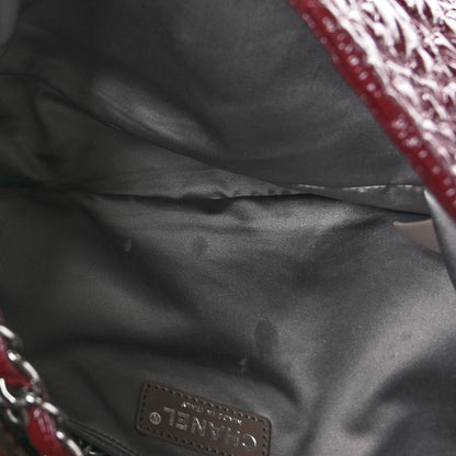 Chanel Vinyl Rock In Moscow Single Flap Dark Red 5 of 9