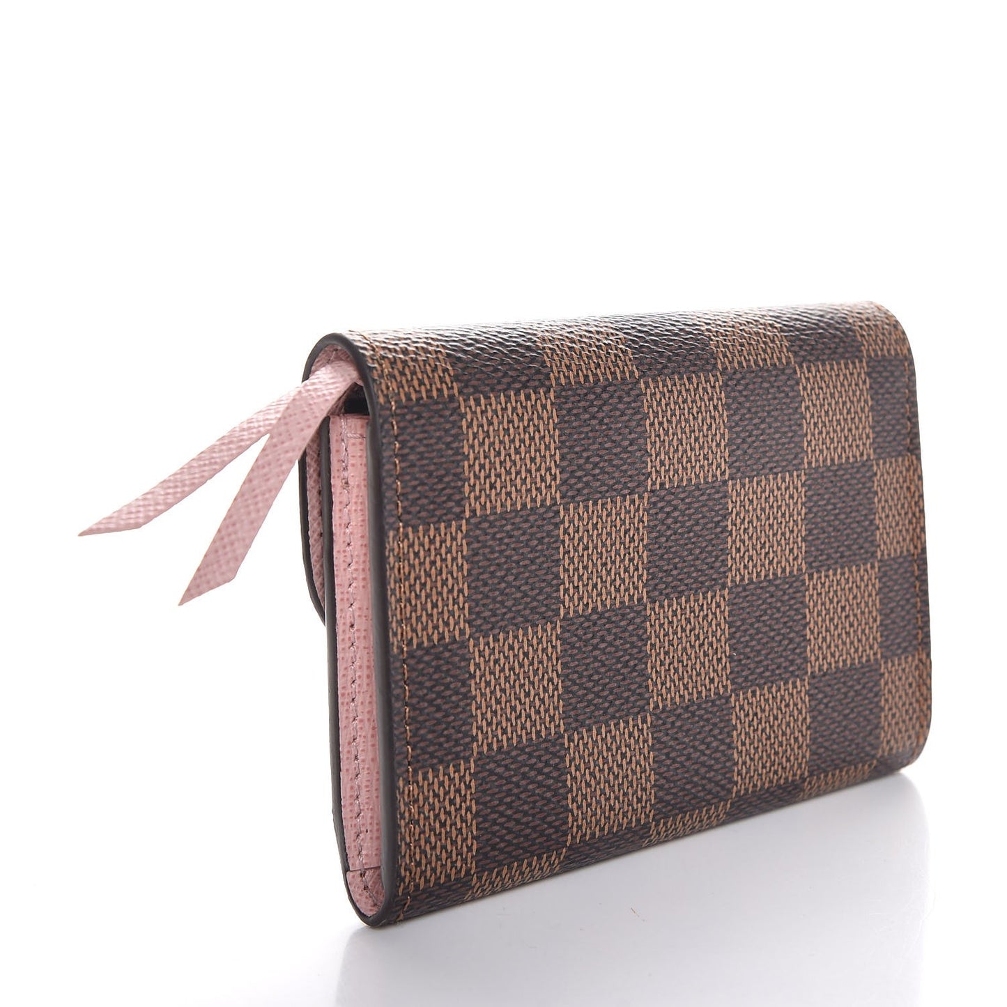 Damier Ebene Rosalie Coin Purse Rose Ballerine