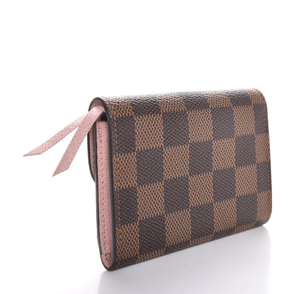 Louis Vuitton Damier Ebene Rosalie Coin Purse Rose Ballerine 2 of 6