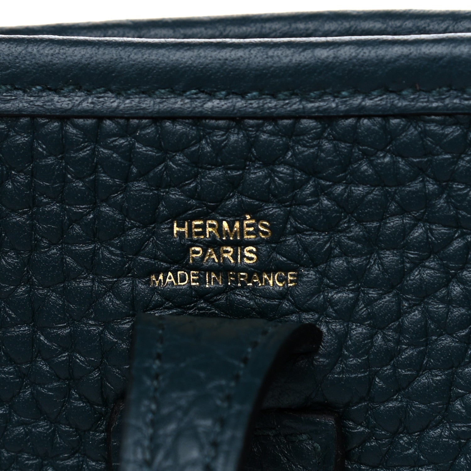Hermes Taurillon Clemence Evelyne TPM Vert Cypress 5 of 12