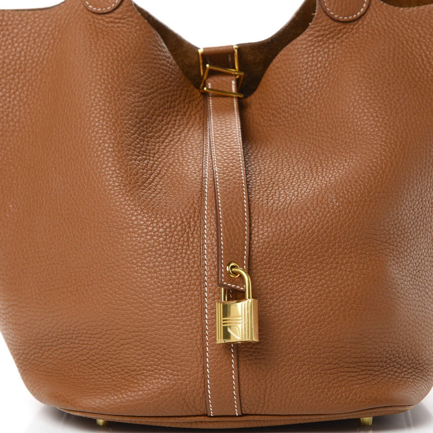 Taurillon Clemence Picotin Lock 26 GM Gold