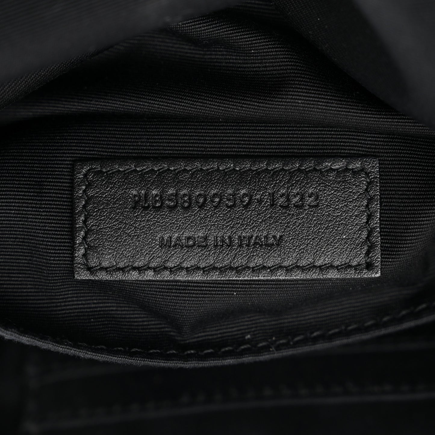 Grain De Poudre Monogram Belt Bag Black