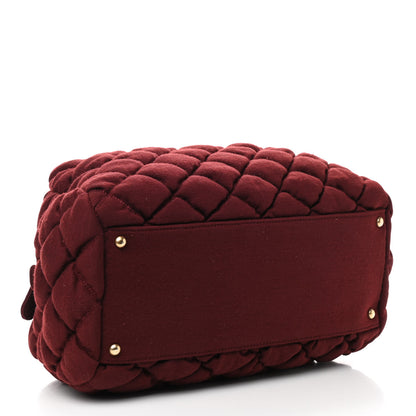 Chanel Jersey Bubble Quilt Bowler Bordeaux 4 of 11