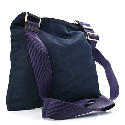 Prada Nylon Vela Flat Messenger Bag Royal 3 of 12