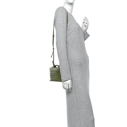 Bottega Veneta Calfskin Intrecciato Bang Bang Vanity Case Matcha 2 of 9