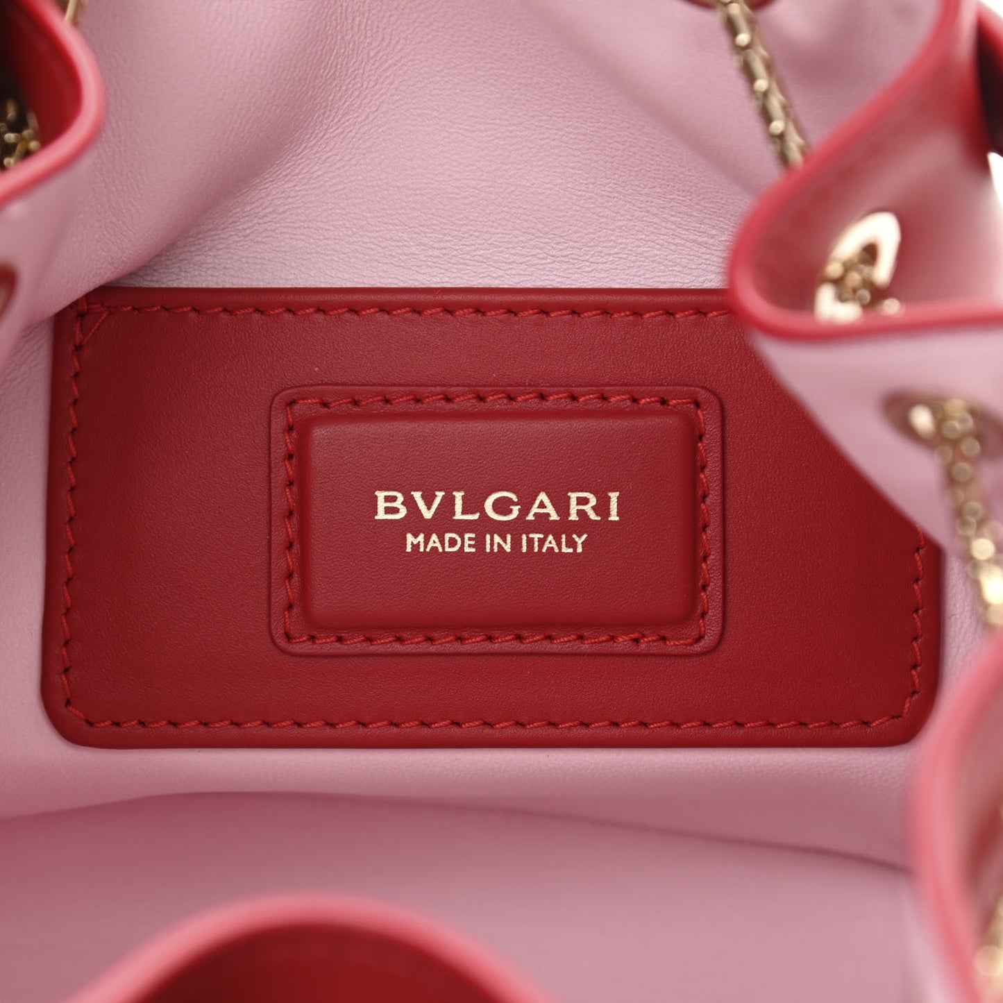 Calfskin Serpenti Forever Bucket Bag Red
