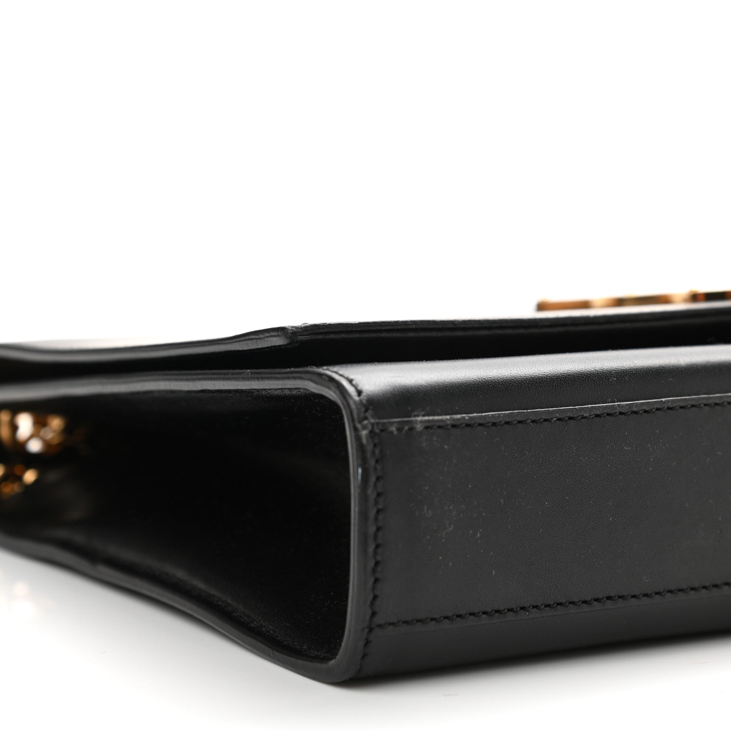 Saint Laurent Smooth Calfskin Medium Classic Monogram Kate Tassel Satchel Black 9 of 14