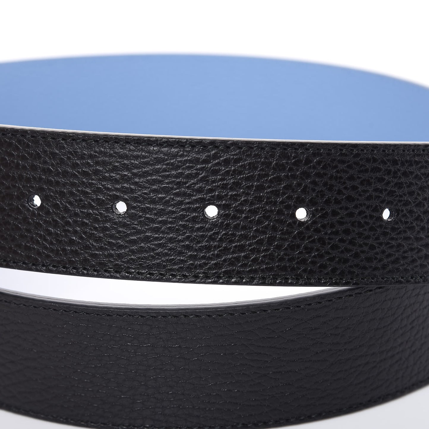 Dollar Calfskin 1973 Reversible Belt 90 36 Black Mineral Blue