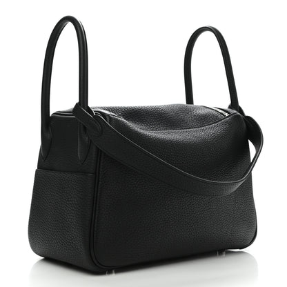 Hermes Taurillon Clemence Lindy 26 Black 3 of 11